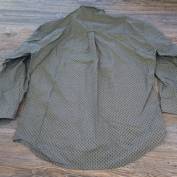 Patterned Button Down Front Long Sleeve Shirt Top - Picture 11 of 16